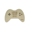 Houten nieuwjaarsbrief - game controller