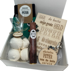 Geschenkbox liefste Peter - HELD - sokken