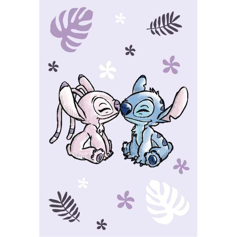 Disney Stitch - fleecedeken paars