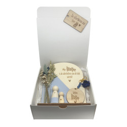 Geschenkbox Meter - houten poppetjes