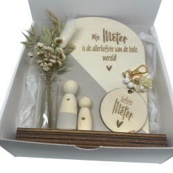 Geschenkbox Meter - houten poppetjes