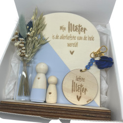 Geschenkbox Meter - houten poppetjes