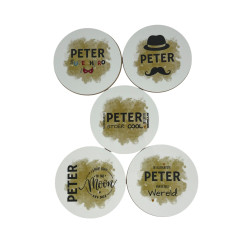 Set van 6 onderleggers...