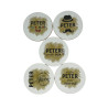 Set van 6 onderleggers "coolste Peter"