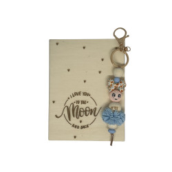 copy of Sleutelhanger JUF | zeester | blauw