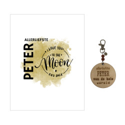 Sleutelhanger liefste peter...