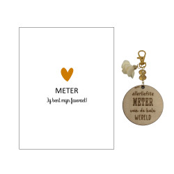 Sleutelhanger liefste meter...