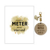 Sleutelhanger liefste meter beige
