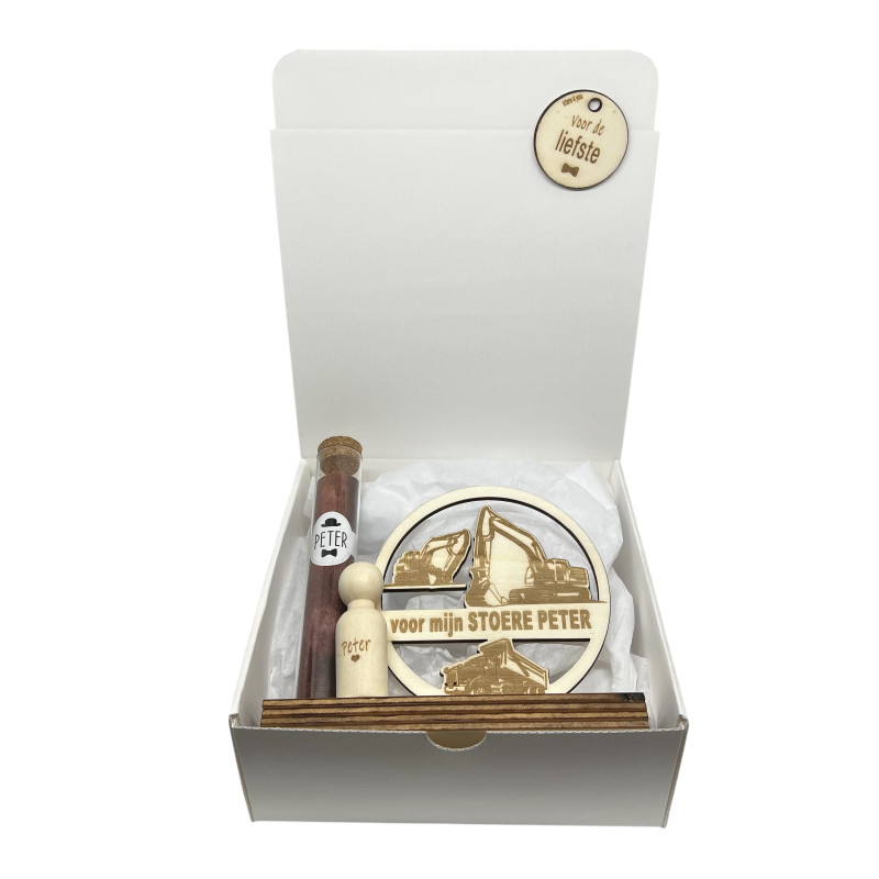 Geschenkbox graafmachine - liefste peter
