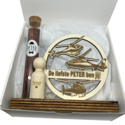 Geschenkbox helicopter - liefste peter