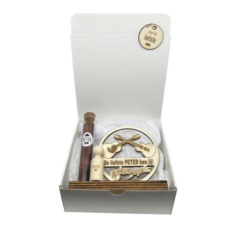 Geschenkbox gitaar - liefste peter