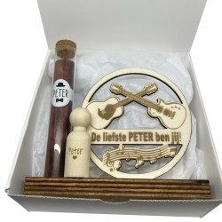 Geschenkbox gitaar - liefste peter