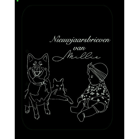 copy of Sleutelhanger JUF | zeester | blauw