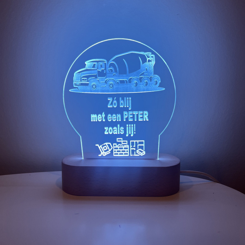 LED lamp - liefste Peter - betonmixer