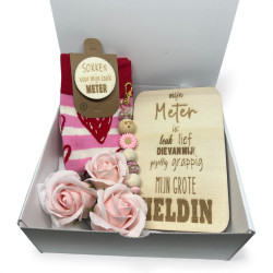 Geschenkbox Meter - heldin - zwart