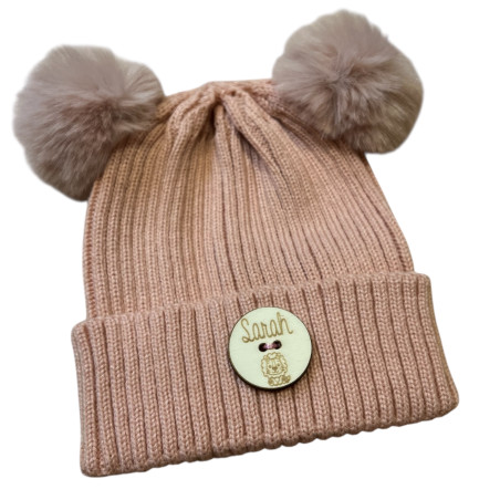 Muts - naam - pompom kind