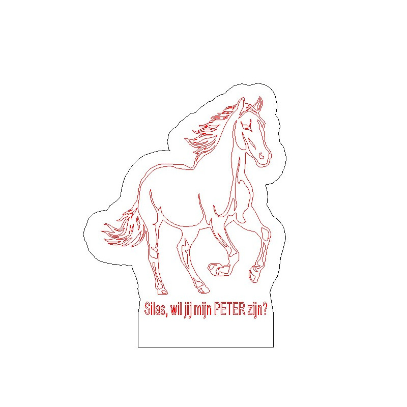 LED lamp - Paard