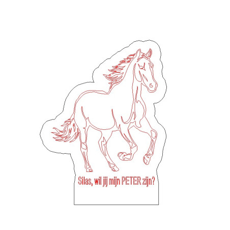 LED lamp - Paard