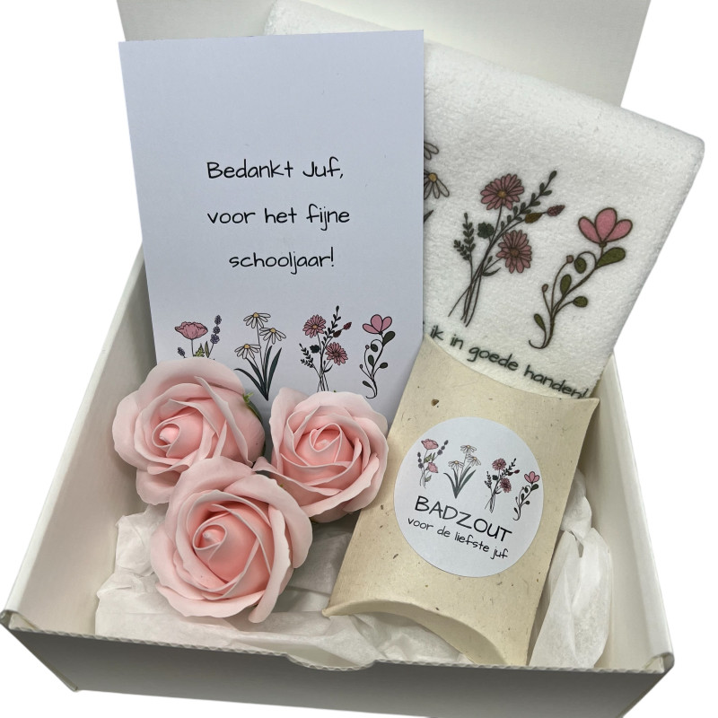 Geschenkbox Juf badzout
