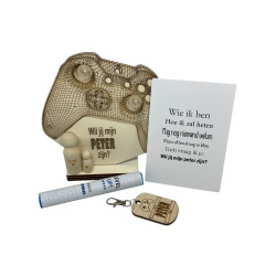 copy of Geschenkbox gsm-houder - Peter - okergeel-grijs