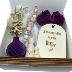 Geschenkbox met 3D-vaasje | Gepersonaliseerd cadeau meter