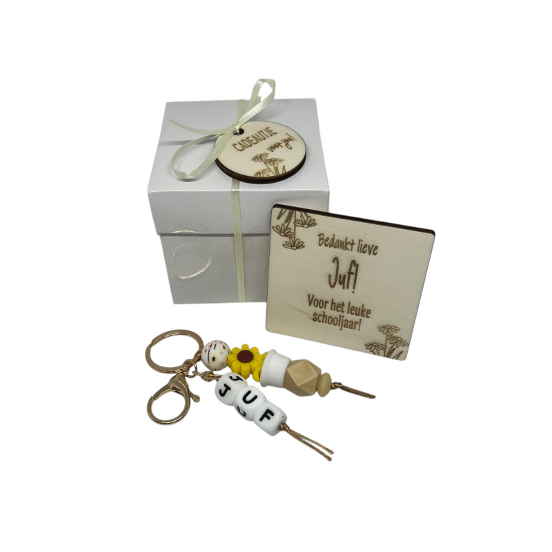 Sleutelhanger juf | appel