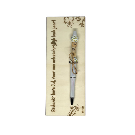 copy of Sleutelhanger JUF | zeester | blauw