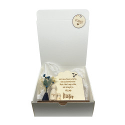 Peg doll - bloem - geschenkbox