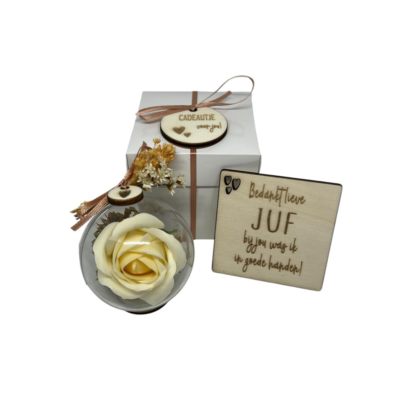 Cadeaudoosje juf - zeeproos