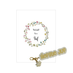 Sleutelhanger JUF | bloemen