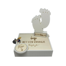 Cadeaudoosje Wil jij mijn METER zijn? 3D voetjes