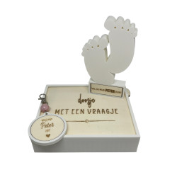 Cadeaudoosje Wil jij mijn PETER zijn? 3D voetjes