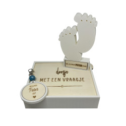 Cadeaudoosje Wil jij mijn PETER zijn? 3D voetjes