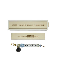 copy of Sleutelhanger Peettante wie ik ben Roze