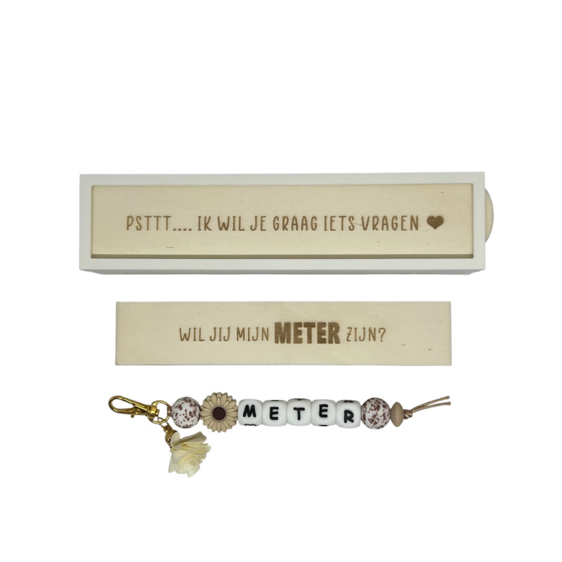 Sleutelhanger 3D doosje meter