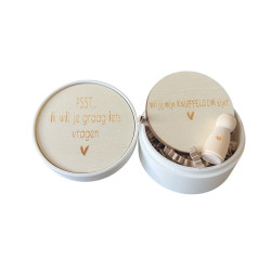 Houten doosje peg doll