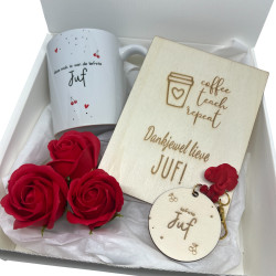 Geschenkbox mok en receptbordje