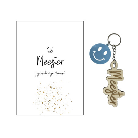Sleutelhanger MEESTER smiley