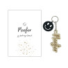 copy of Sleutelhanger JUF |hartjes|lila