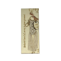 Sleutelhanger JUF - macrame