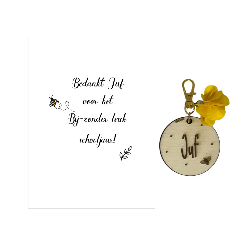 Sleutelhanger JUF | BIJ-zonder