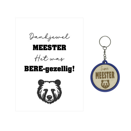 copy of Sleutelhanger JUF | zeester | blauw
