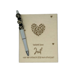 Kralenpen Juf/ meester