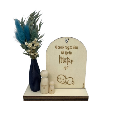 copy of Geschenkbox "Wil jij mijn Meter worden?" - roze