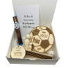 Geschenkbox voetbal - Peter - zwart