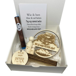 copy of Geschenkbox voetjes - Peter - blauw
