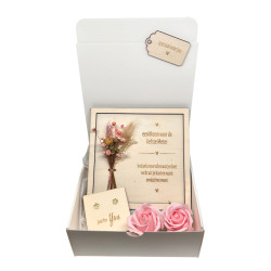 copy of Geschenkbox liefste meter - hartje- paars