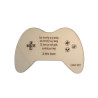 Houten nieuwjaarsbrief - game controller