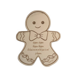 Houten nieuwjaarsbrief -...