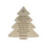Houten nieuwjaarsbrief - Kerstboom